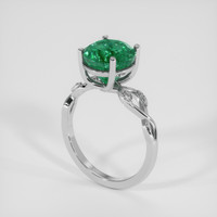 4.36 Ct. Emerald Ring, Platinum 950 2
