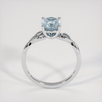 1.64 Ct. Greenish Blue Sapphire Ring, Platinum 950 3