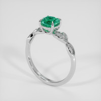 0.78 Ct. Emerald Ring, Platinum 950 2