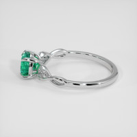 0.78 Ct. Emerald Ring, Platinum 950 4