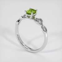 0.77 Ct. Bi Color Sapphire Ring, Platinum 950 2