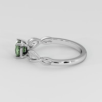 0.73 Ct. Green Sapphire Ring, Platinum 950 4
