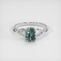 1.48 Ct. Sapphire Ring, Platinum 950 1