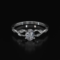 0.64 Ct. Sapphire Ring, Platinum 950 1