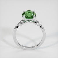 3.03 Ct. Bluish Green Sapphire Ring, Platinum 950 3