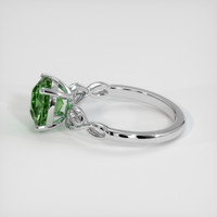3.03 Ct. Bluish Green Sapphire Ring, Platinum 950 4