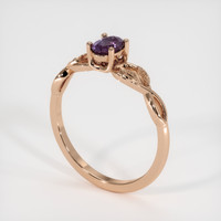 0.70 Ct. Bi Color Sapphire Ring, 14K Rose Gold 2