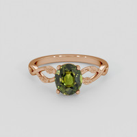 1.23 Ct. Alexandrite Ring, 14K Rose Gold 1