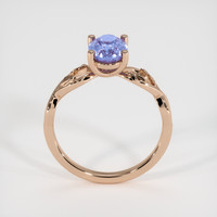 1.42 Ct. Violet Sapphire Ring, 14K Rose Gold 3