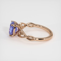 1.42 Ct. Violet Sapphire Ring, 14K Rose Gold 4