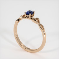 0.47 Ct. Sapphire Ring, 14K Rose Gold 2