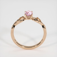 0.79 Ct. Pink Sapphire Ring, 14K Rose Gold 3