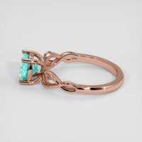 1.13 Ct. Greenish Blue Paraiba Tourmaline Ring, 18K Rose Gold 4