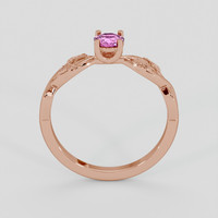 0.73 Ct. Pink Sapphire Ring, 18K Rose Gold 3