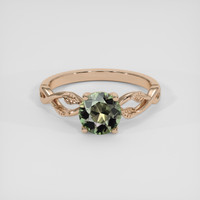 1.10 Ct. Color Change Sapphire Ring, 18K Rose Gold 1