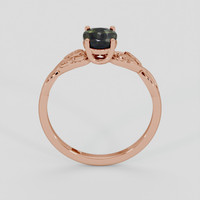 1.09 Ct. Green Sapphire Ring, 18K Rose Gold 3