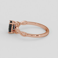 1.09 Ct. Green Sapphire Ring, 18K Rose Gold 4