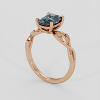 1.68 Ct. Bi Color Sapphire Ring, 18K Rose Gold 2