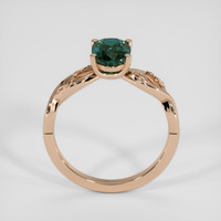 2.08 Ct. Bluish Green Sapphire Ring, 18K Rose Gold 3