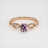 0.63 Ct. Bi Color Sapphire Ring, 18K Rose Gold 1