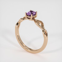 0.63 Ct. Bi Color Sapphire Ring, 18K Rose Gold 2