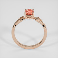 1.00 Ct. Padparadscha Sapphire Ring, 18K Rose Gold 3