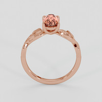 1.45 Ct. Padparadscha Sapphire Ring, 18K Rose Gold 3