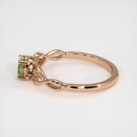 0.42 Ct. Sapphire Ring, 18K Rose Gold 4