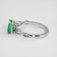 0.95 Ct. Emerald Ring, Silver 4