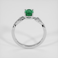 0.84 Ct. Emerald Ring, Silver 3