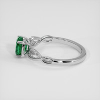 0.84 Ct. Emerald Ring, Silver 4
