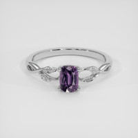1.31 Ct. Purple Spinel Ring, Silver 1