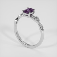 1.31 Ct. Purple Spinel Ring, Silver 2