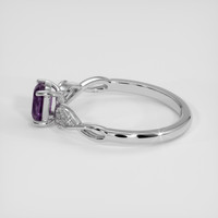 1.31 Ct. Purple Spinel Ring, Silver 4