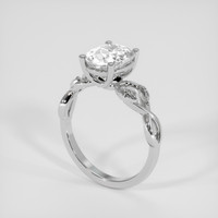 4.45 Ct. White Topaz Ring, Silver 2