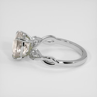2.03 Ct. White Goshenite Ring, Silver 4