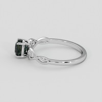 0.92 Ct. Green Sapphire Ring, Silver 4