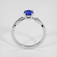 0.82 Ct. Blue Sapphire Ring, Silver 3