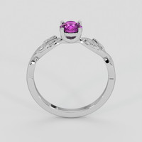 0.48 Ct. Pinkish Purple Sapphire Ring, Silver 3