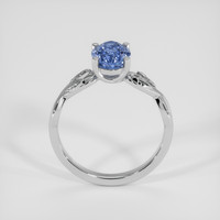 2.20 Ct. Blue Sapphire Ring, Silver 3