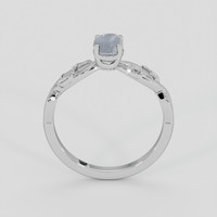 0.73 Ct. Grey Sapphire Ring, Silver 3