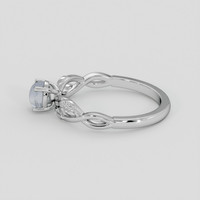 0.73 Ct. Grey Sapphire Ring, Silver 4