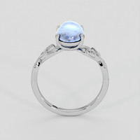 3.55 Ct. Blue Sapphire Ring, Silver 3