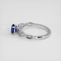 0.70 Ct. Blue Sapphire Ring, Silver 4