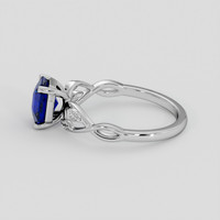 1.47 Ct. Blue Sapphire Ring, 10K White Gold 4