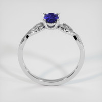 0.79 Ct. Purplish Blue Sapphire Ring, 10K White Gold 3