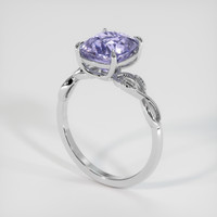 2.87 Ct. Purple Spinel Ring, 10K White Gold 2