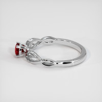 0.44 Ct. Ruby Ring, 10K White Gold 4