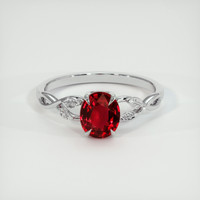 1.17 Ct. Ruby Ring, 10K White Gold 1