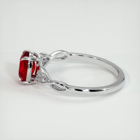 1.17 Ct. Ruby Ring, 10K White Gold 4